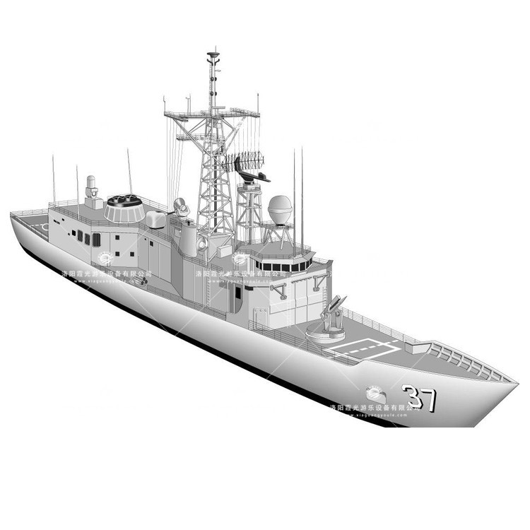 琼山充气侦查船模型
